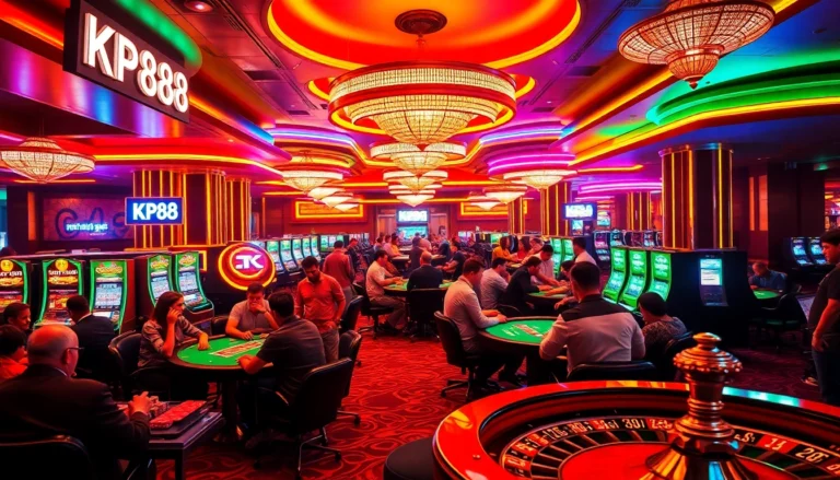Feel the thrill of kp88 bet as players strategize over thrilling casino games like poker and roulette.